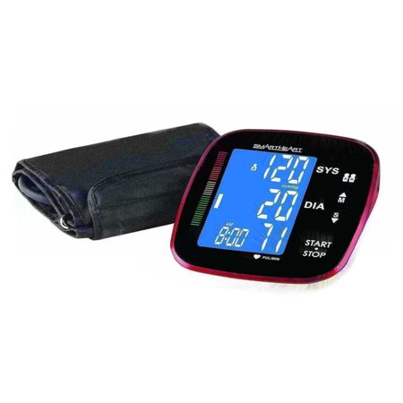 SMARTHEART Automatic Arm Digital Blood Pressure Monitor w/ Wide-Range Cuff 01-571